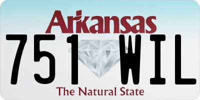 AR license plate 751WIL