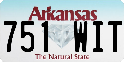 AR license plate 751WIT