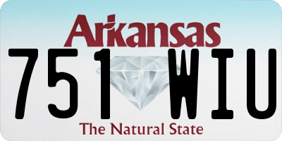 AR license plate 751WIU