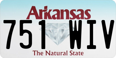 AR license plate 751WIV