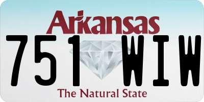 AR license plate 751WIW