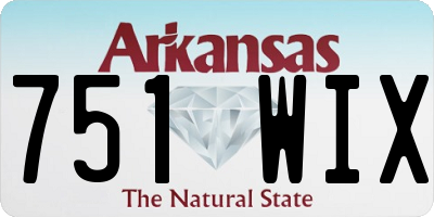 AR license plate 751WIX