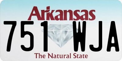 AR license plate 751WJA