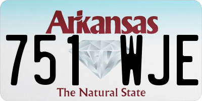 AR license plate 751WJE