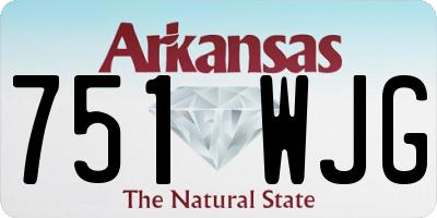 AR license plate 751WJG