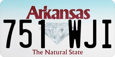 AR license plate 751WJI
