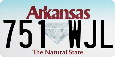 AR license plate 751WJL