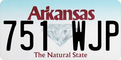 AR license plate 751WJP