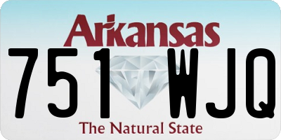 AR license plate 751WJQ