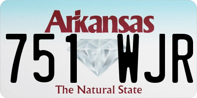 AR license plate 751WJR