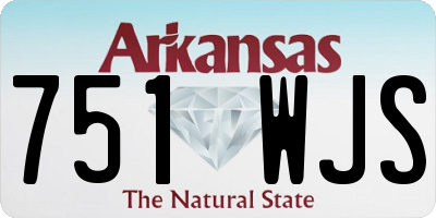 AR license plate 751WJS