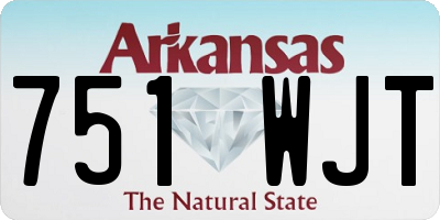 AR license plate 751WJT
