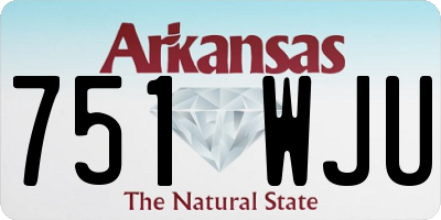 AR license plate 751WJU