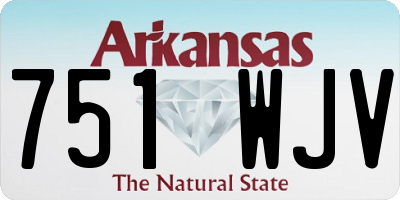 AR license plate 751WJV