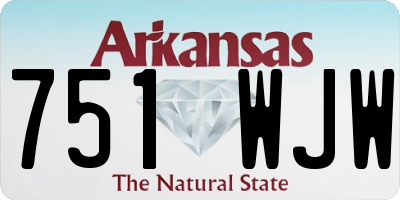 AR license plate 751WJW