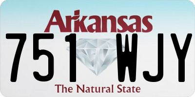 AR license plate 751WJY