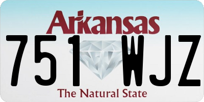AR license plate 751WJZ