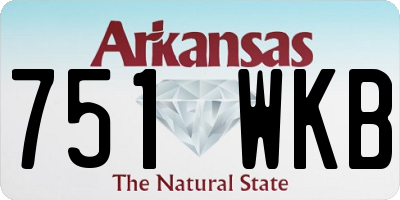 AR license plate 751WKB