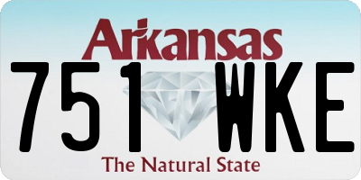 AR license plate 751WKE