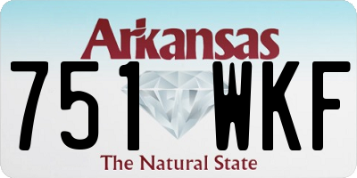 AR license plate 751WKF