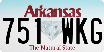 AR license plate 751WKG