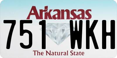 AR license plate 751WKH