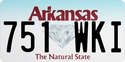 AR license plate 751WKI