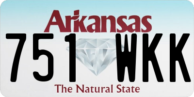 AR license plate 751WKK
