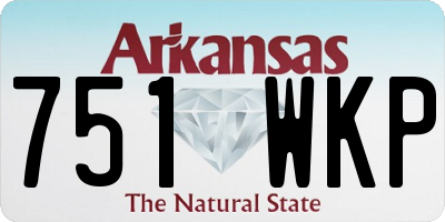 AR license plate 751WKP