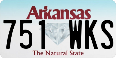 AR license plate 751WKS