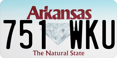 AR license plate 751WKU