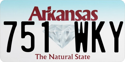 AR license plate 751WKY