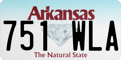 AR license plate 751WLA