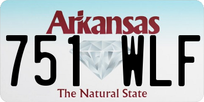 AR license plate 751WLF