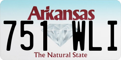 AR license plate 751WLI