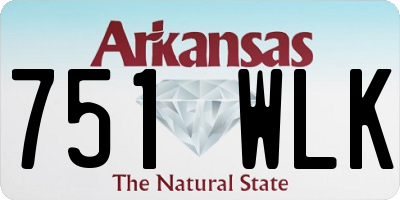 AR license plate 751WLK