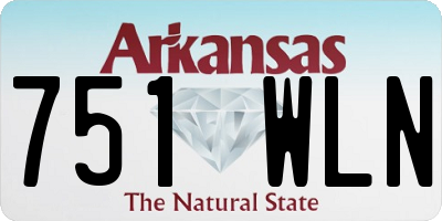 AR license plate 751WLN