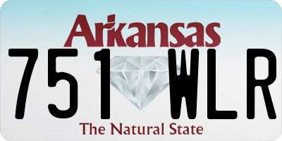 AR license plate 751WLR