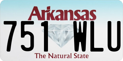 AR license plate 751WLU