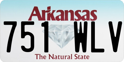 AR license plate 751WLV