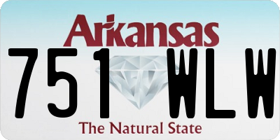 AR license plate 751WLW