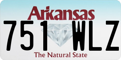 AR license plate 751WLZ