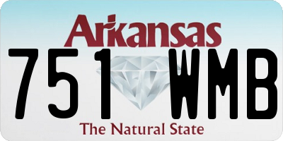 AR license plate 751WMB