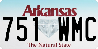 AR license plate 751WMC