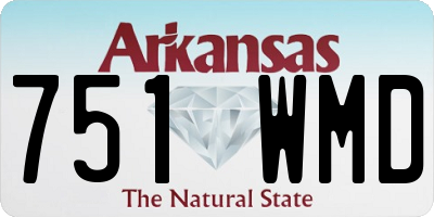AR license plate 751WMD