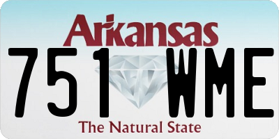 AR license plate 751WME