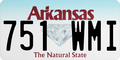 AR license plate 751WMI