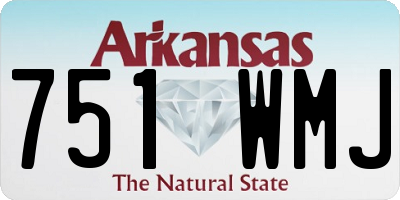 AR license plate 751WMJ