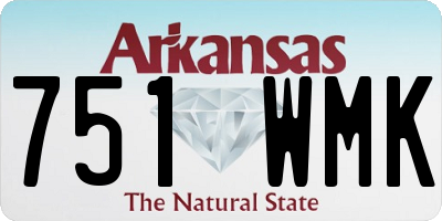 AR license plate 751WMK