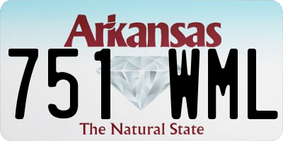 AR license plate 751WML